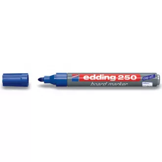 Marker Edding 250 na białej tablicy niebieski 1,5-3mm Marker Edding 250 na białej tablicy niebieski 1,5-3mm