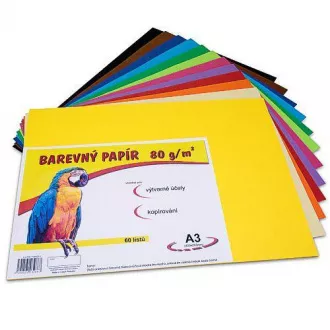 Papier kolorowy A3/80g 12 kolorów 60 ark. Papier kolorowy A3/80g 12 kolorów 60 ark.