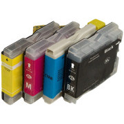 MultiPack BROTHER LC-970 + 20szt papieru foto (LC970BK,  LC970C,  LC970M,  LC970Y) - Tusz TonerPartner PREMIUM, black + color (czarny + kolor)