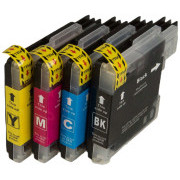 MultiPack BROTHER LC-980 + 20szt papieru foto (LC980BK, LC980C, LC980M, LC980Y) - Tusz TonerPartner PREMIUM, black + color (czarny + kolor)