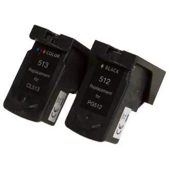 MultiPack CANON PG-512, CL-513 (2969B001, 2971B001) - Tusz TonerPartner PREMIUM, black + color (czarny + kolor)