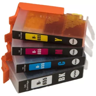 MultiPack TonerPartner tusz PREMIUM do HP 655 (CZ109AE, CZ110AE, CZ111AE, CZ112AE), black + color (czarny + kolor)