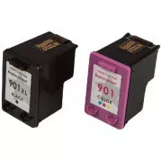 MultiPack TonerPartner tusz PREMIUM do HP 901-XL (CC654AE, CC656AE), black + color (czarny + kolor)