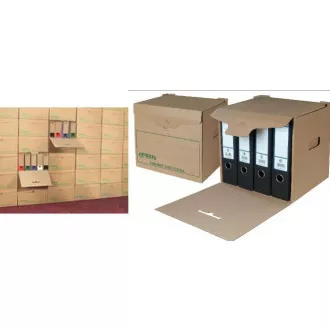 Pudełko zbiorcze 325x295x325mm EMBA TYP I / 4 H / H na 4 segregatory zielony nadruk