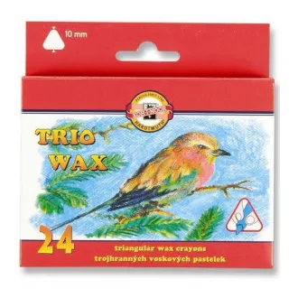 Koh-I-Noor Trio Wax 8274 trójkątny 10mm 24 kolory