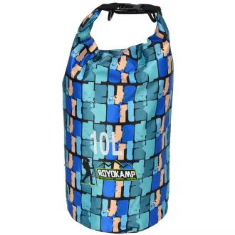 Wodoodporny worek ROYOKAMP Dry Bag 10 l, wielokolorowy (niebieski/turkusowy) Wodoodporny worek ROYOKAMP Dry Bag 10 l, wielokolorowy (niebieski/turkusowy)