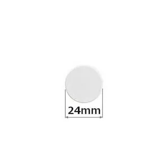 Magnesy 24mm Ron 10szt białe okrągłe