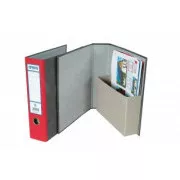 Segregator archiwizacyjny z kieszenią A4 7,5cm czerwony