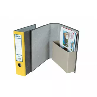 Teczka z kieszenią A4 7,5cm żółta