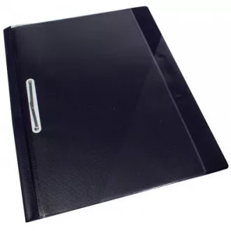 Zszywacz A4 ROC PVC z przednią kieszenią przezroczysty czarny tył Zszywacz A4 ROC PVC z przednią kieszenią przezroczysty czarny tył