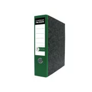Segregator A4 8cm dźwignia Executive zielony grzbiet z otworem na palec