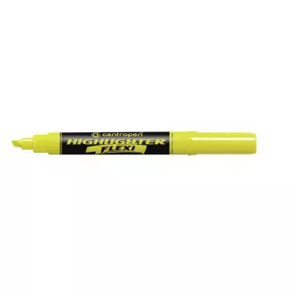 Zakreślacz Centropen 8542 Zakreślacz Flexi żółta końcówka klinowa 1-5mm