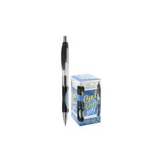 Pióro żelowe Junior 205A 0,5 mm czarny korpus przezroczysty