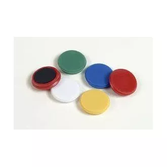 Magnesy 32mm Ron 8szt mieszane kolory okrągłe