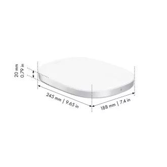 Cyfrowa waga kuchenna ZWILLING, akumulator litowo-jonowy, zasilanie USB, szklana, srebrna - Enfinigy