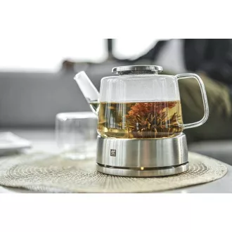 Czajniczek ZWILLING, sitko ze stali nierdzewnej, uchwyt na podgrzewacz ze stali nierdzewnej, 800 ml - Sorrento Czajniczek ZWILLING, sitko ze stali nierdzewnej, uchwyt na podgrzewacz ze stali nierdzewnej, 800 ml - Sorrento