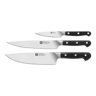 Zestaw noży ZWILLING, 3 części, stal nierdzewna, nóż szefa kuchni 20 cm, nóż do krojenia 20 cm, nóż do szaszłyków 10 cm - Pro Zestaw noży ZWILLING, 3 części, stal nierdzewna, nóż szefa kuchni 20 cm, nóż do krojenia 20 cm, nóż do szaszłyków 10 cm - Pro