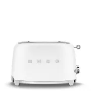 Smeg TSF01WHMEU toster / opiekacz, 2 tostery, 6 poziomów opiekania, szuflada na okruchy, styl. 50s, matowy biały