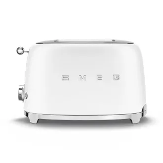 Smeg TSF01WHMEU toster / opiekacz, 2 tostery, 6 poziomów opiekania, szuflada na okruchy, styl. 50s, matowy biały