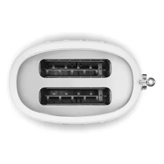 Smeg TSF01WHMEU toster / opiekacz, 2 tostery, 6 poziomów opiekania, szuflada na okruchy, styl. 50s, matowy biały