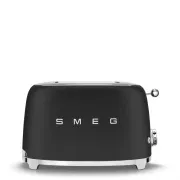 Smeg TSF01BLMEU toster/opiekacz, 2 tostery, 6 poziomów opiekania, szuflada na okruchy, styl. 50s, matowy czarny