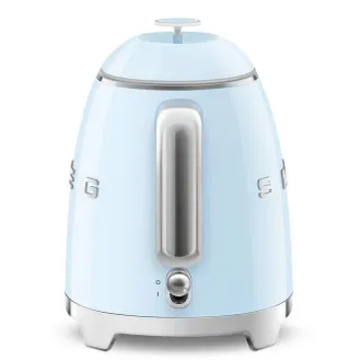 Smeg KLF05PBEU – mini czajnik elektryczny, 0,8 l / 3 filiżanki, 1400 W, styl lat 50., pastelowy niebieski Smeg KLF05PBEU – mini czajnik elektryczny, 0,8 l / 3 filiżanki, 1400 W, styl lat 50., pastelowy niebieski
