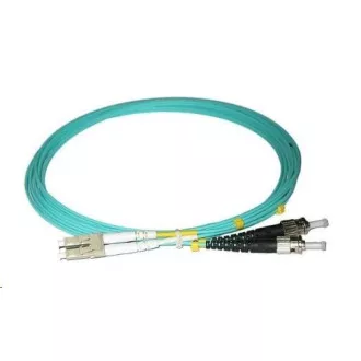 Dupleksowy kabel krosowy MM 50/125, OM3, LC-ST, LS0H, 2m