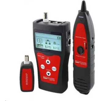 Tester okablowania LAN TLCD76 z wyświetlaczem LCD, kabel koncentryczny, Cat3/Cat5E/Cat6, UTP/STP, USB, sonda Tester okablowania LAN TLCD76 z wyświetlaczem LCD, kabel koncentryczny, Cat3/Cat5E/Cat6, UTP/STP, USB, sonda