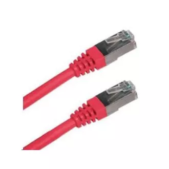 Kabel krosowy XtendLan Cat6A, SFTP, LS0H - 0, 5m, czerwony (sprzedaż po 10 sztuk)