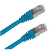 Kabel krosowy XtendLan Cat6A, SFTP, LS0H - 0, 5m, niebieski (sprzedaż po 10 sztuk)