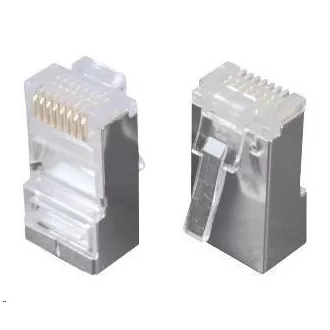 Solarix RJ45 CAT5E STP 8p8c złącze ekranowane, nie układane na płycie czołowej / 100 szt. KRJ45/5SH
