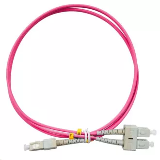 Dupleksowy kabel krosowy MM 50/125, OM4, SC-SC, LS0H, 1m
