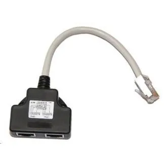 Rozgałęźnik RJ45, 1x8p8c/2x8p4c, TEL-TEL Rozgałęźnik RJ45, 1x8p8c/2x8p4c, TEL-TEL