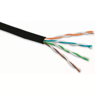 Kabel instalacyjny Solarix do zastosowań zewnętrznych UTP, Cat5E, drut, PE, puszka 305m SXKD-5E-UTP-PEG Kabel instalacyjny Solarix do zastosowań zewnętrznych UTP, Cat5E, drut, PE, puszka 305m SXKD-5E-UTP-PEG