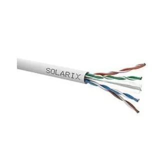 Kabel instalacyjny Solarix UTP, Cat6, drut, PVC, puszka 305m SXKD-6-UTP-PVC Kabel instalacyjny Solarix UTP, Cat6, drut, PVC, puszka 305m SXKD-6-UTP-PVC