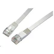 Solarix Kabel krosowy płaski CAT6 UTP LSOH 0, 5m, szary, nieplączący się C6-111GY-0, 5MB