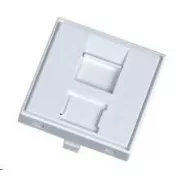 Niezamontowany moduł 1x RJ45, 45x45 mm z osłoną przeciwpyłową