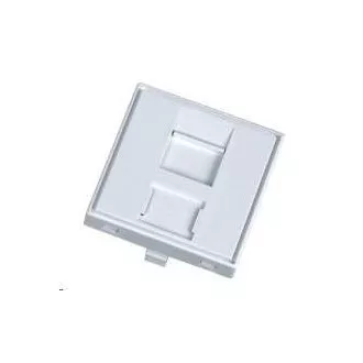 Niezamontowany moduł 1x RJ45, 45x45 mm z osłoną przeciwpyłową Niezamontowany moduł 1x RJ45, 45x45 mm z osłoną przeciwpyłową