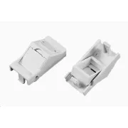 Niezamontowany moduł 1x RJ45, 22, 5x45 mm z osłoną przeciwpyłową ustawioną pod kątem