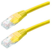 Kabel krosowy XtendLan Cat5E, UTP - 0, 5m, żółty (sprzedaż po 10 szt.)