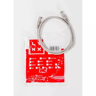 Kabel krosowy LYNX Cat5E, UTP - 1, 5m, szary