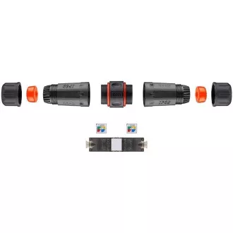 Wodoodporne złącze STP RJ45, Cat5E, Cat6, Cat6A, stopień ochrony IP68 Wodoodporne złącze STP RJ45, Cat5E, Cat6, Cat6A, stopień ochrony IP68