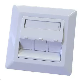 Uniwersalne gniazdo 3 portowe - 80x80