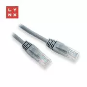 Kabel krosowy LYNX UTP Cat5e, PVC, CCA, 10m, szary