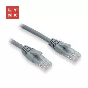 Kabel krosowy LYNX UTP Cat6, PVC, 20 m, szary