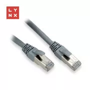 Kabel krosowy LYNX FTP Cat6, PVC, 20 m, szary