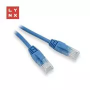 Kabel krosowy LYNX UTP Cat5e, PVC, CCA, 0, 5m, niebieski (opakowanie zawiera 10 sztuk)