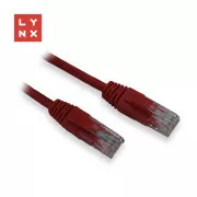 Kabel krosowy LYNX UTP Cat5e, PVC, CCA, 3m, czerwony