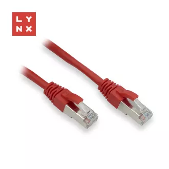 Kabel krosowy LYNX FTP Cat5e PVC, CCA, 7 m, czerwony Kabel krosowy LYNX FTP Cat5e PVC, CCA, 7 m, czerwony