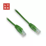 Kabel krosowy LYNX UTP Cat5e, PVC, CCA, 3m, zielony
